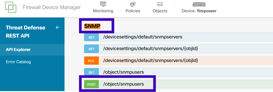 Simple Network Management Protocol version 3 (SNMPv3) on Cisco Firepower Device Manager (FDM) version 7.7.0
